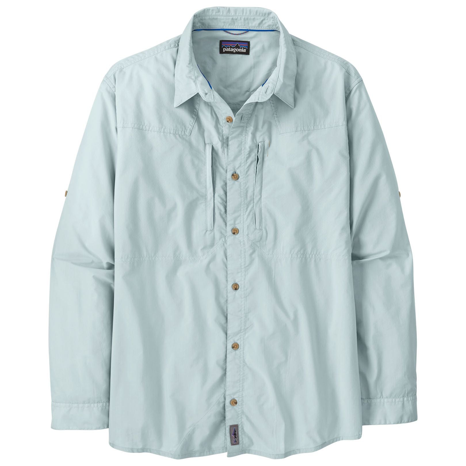 Patagonia Men's Long-Sleeved Sun Stretch Shirt Chilled Blue Image 01