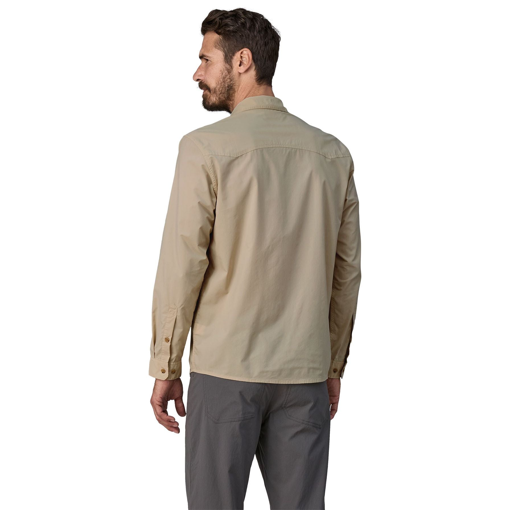 Patagonia Men's L/S Sun Stretch Shirt Pumice Image 03
