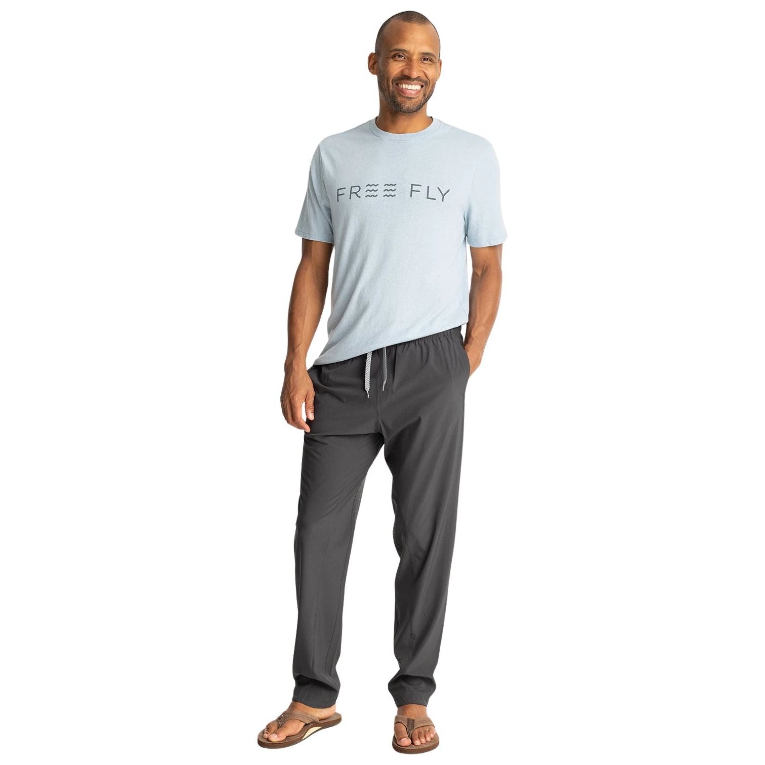 Free Fly Men's Breeze Pant Black Sand Image 03