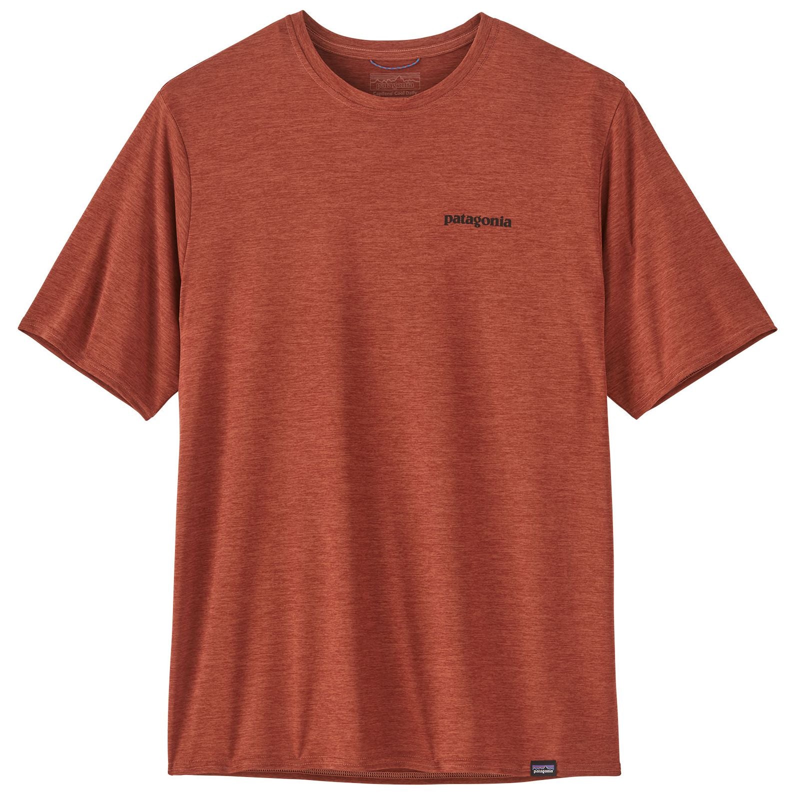 Patagonia Men's Capilene Cool Daily Graphic Shirt - Waters Boardshort Logo: Burl Red X-Dye Image 02
