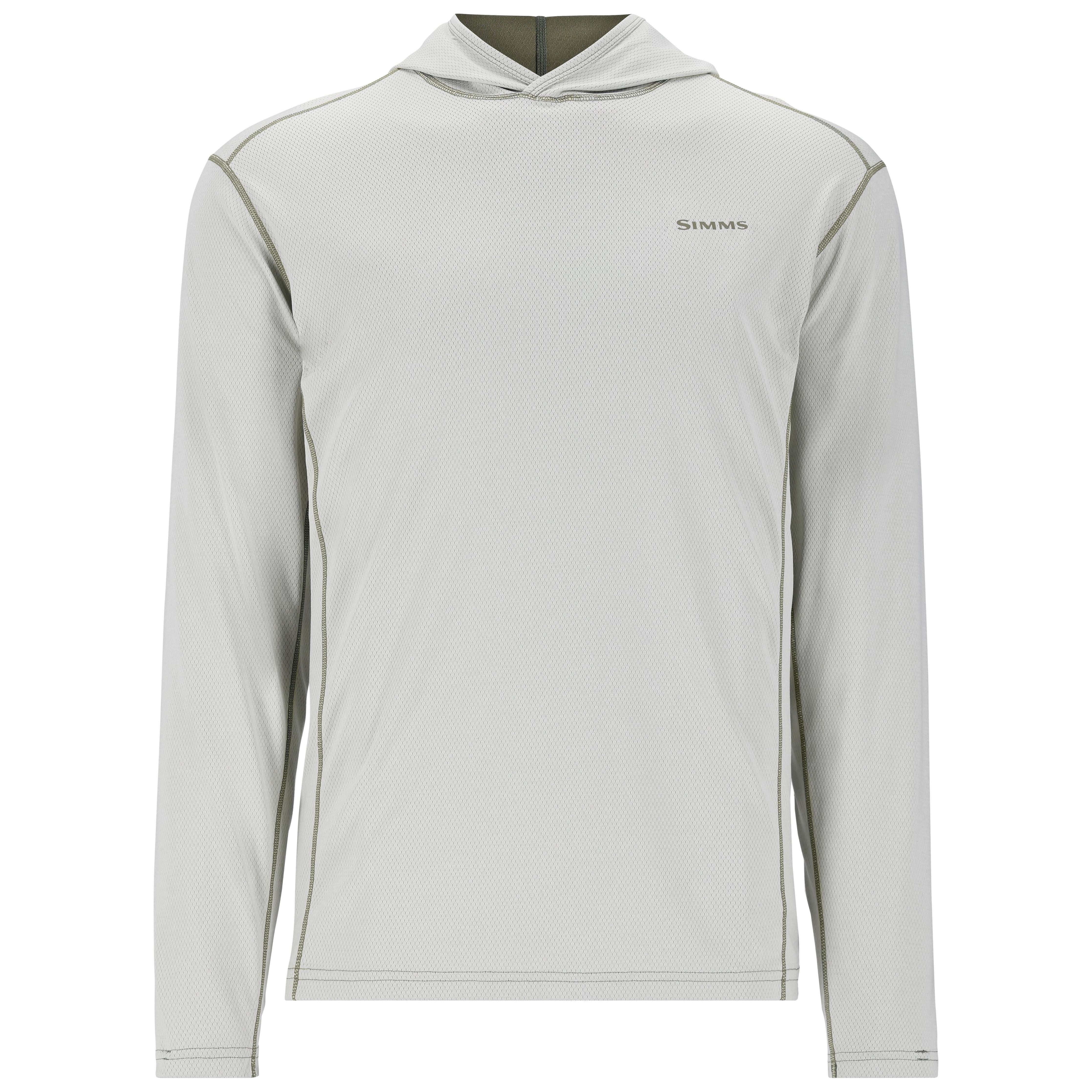 Simms Men's BugStopper Hoody Aspen Heather Image 01
