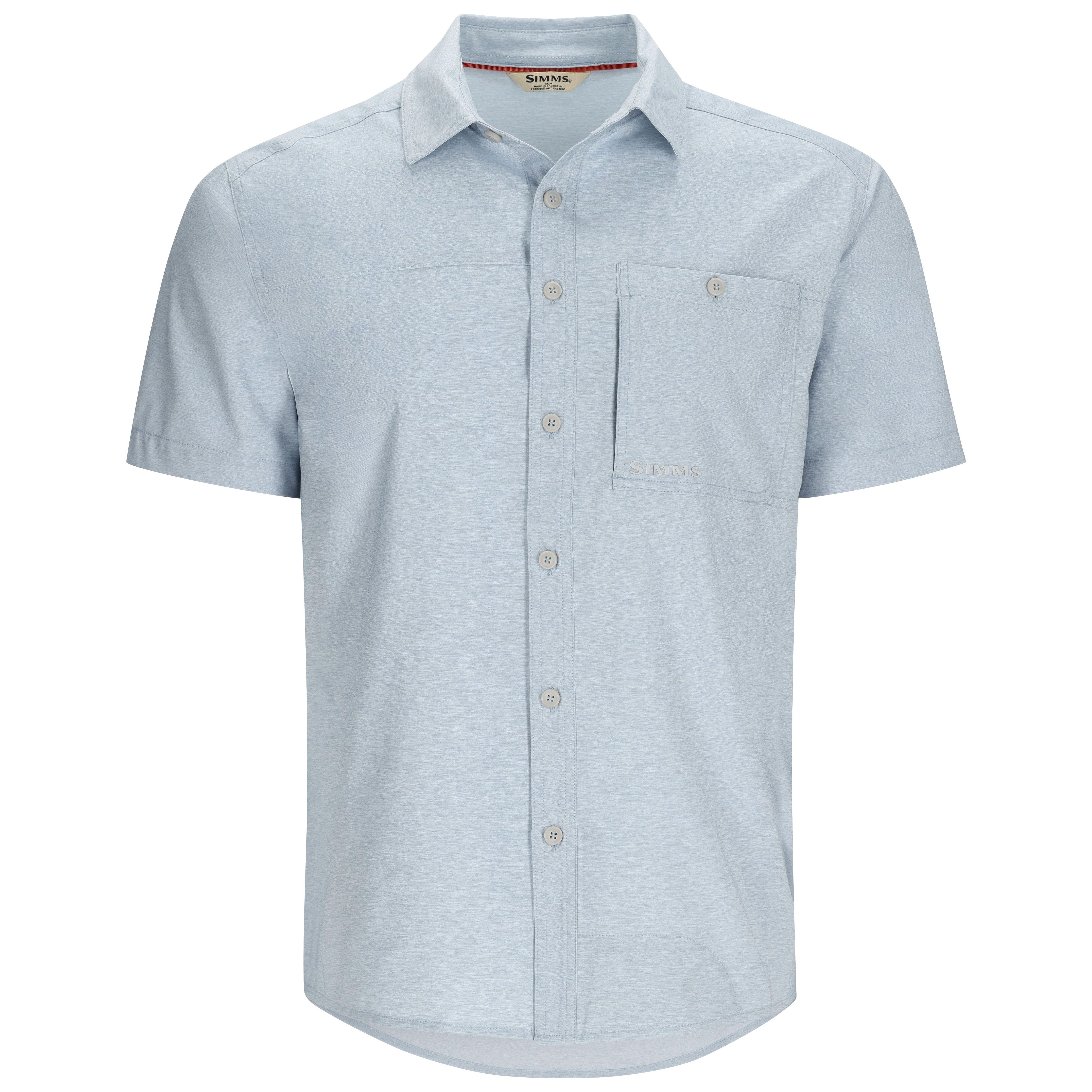Simms Challenger SS Shirt Steel Blue Image 01