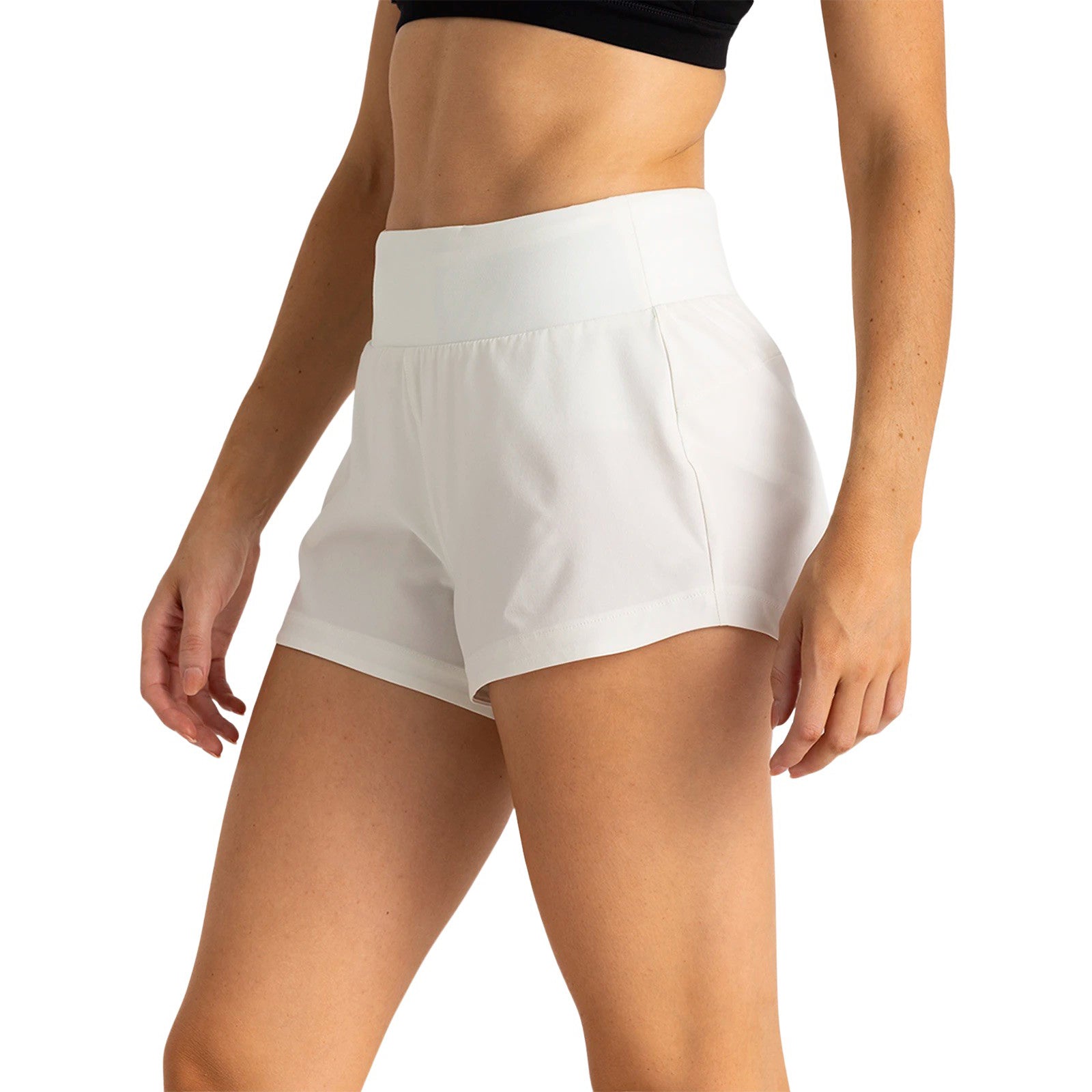 Free Fly Women's Bamboo-Lined Active Breeze Short - 3" Sea Salt Image 01