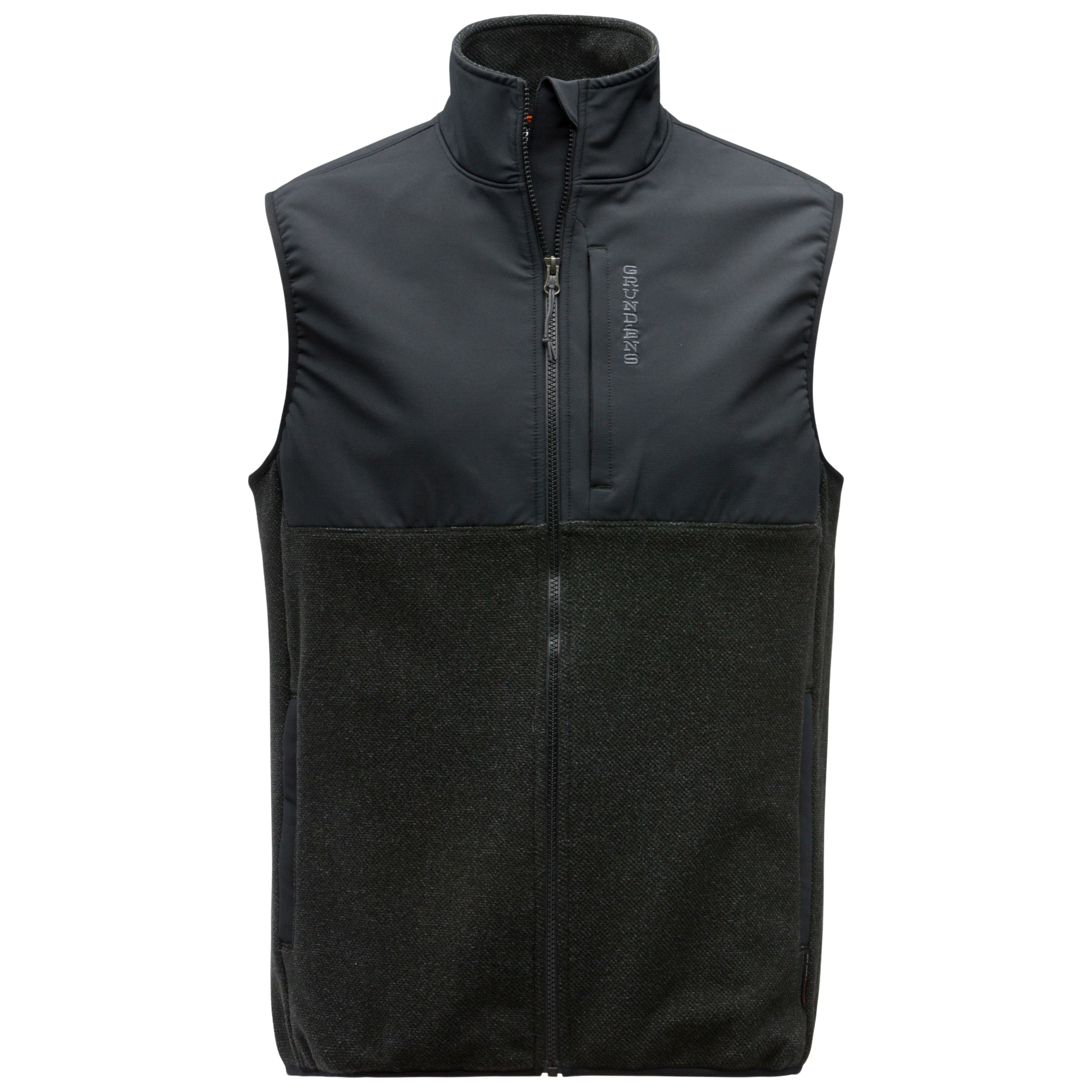 Grundens Men's Bering Fleece Pro Vest Anchor / Black Image 01