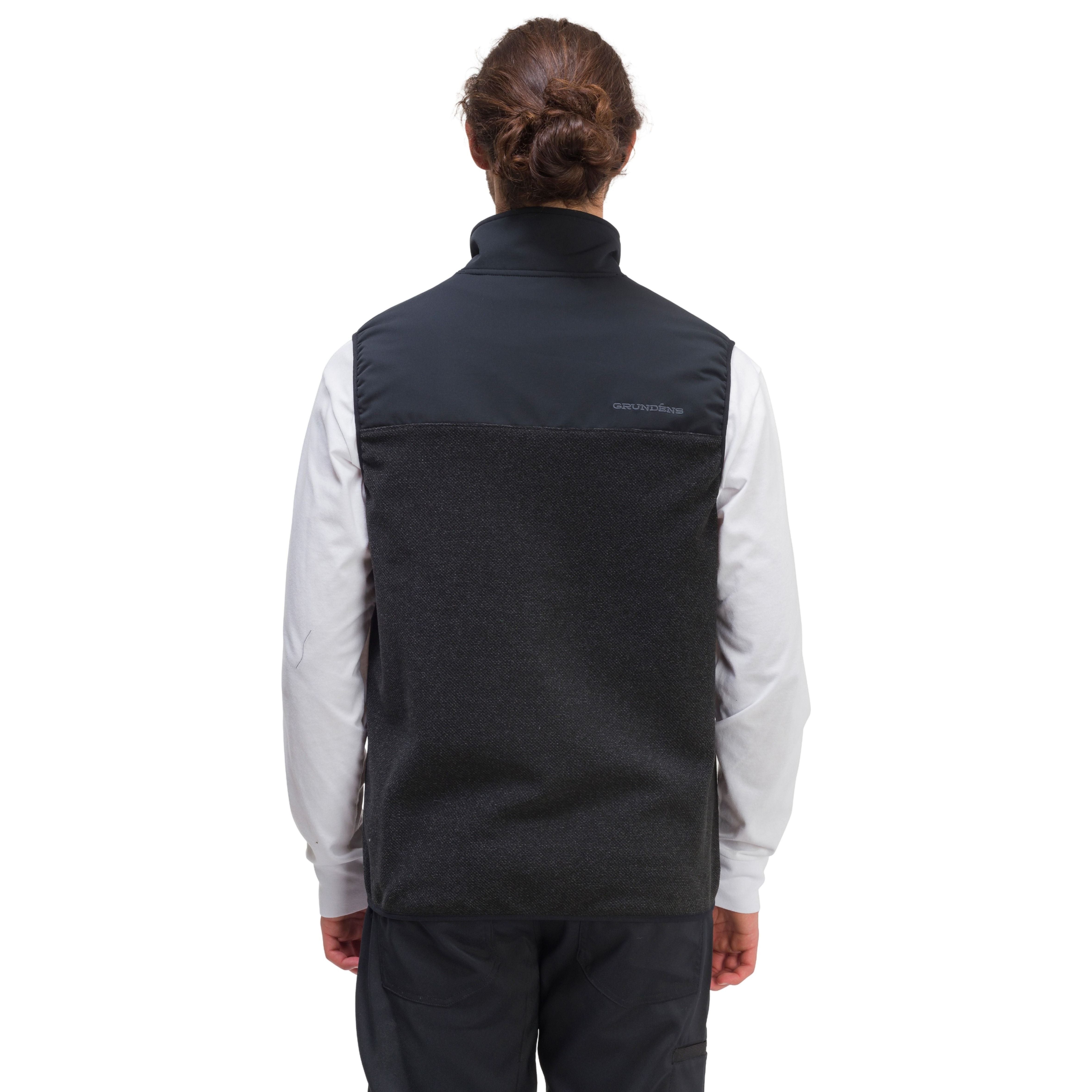 Grundens Men's Bering Fleece Pro Vest Anchor / Black Image 04