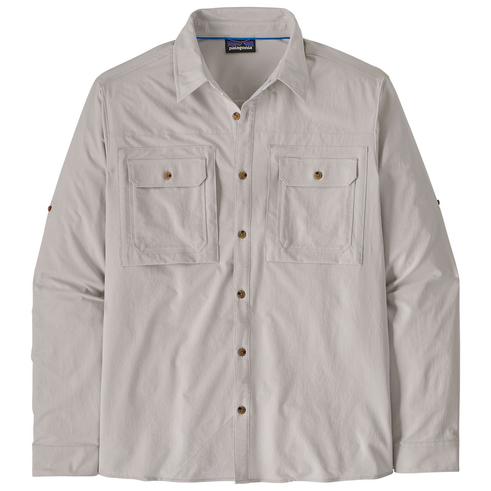 Patagonia Men's Long-Sleeved Self-Guided Sun Shirt Crisp Grey Image 01