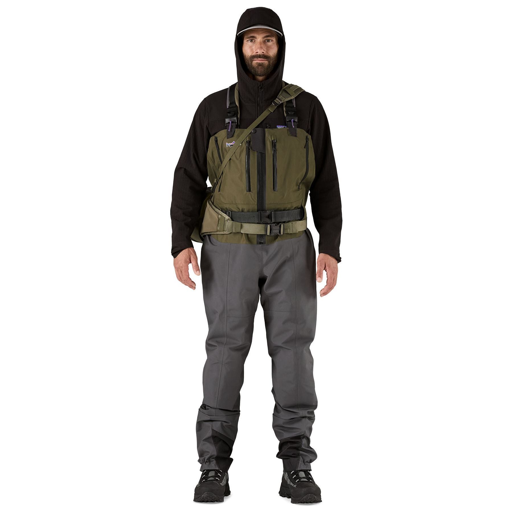 Patagonia Men's Swiftcurrent Expedition Zip Front Waders Basin Green