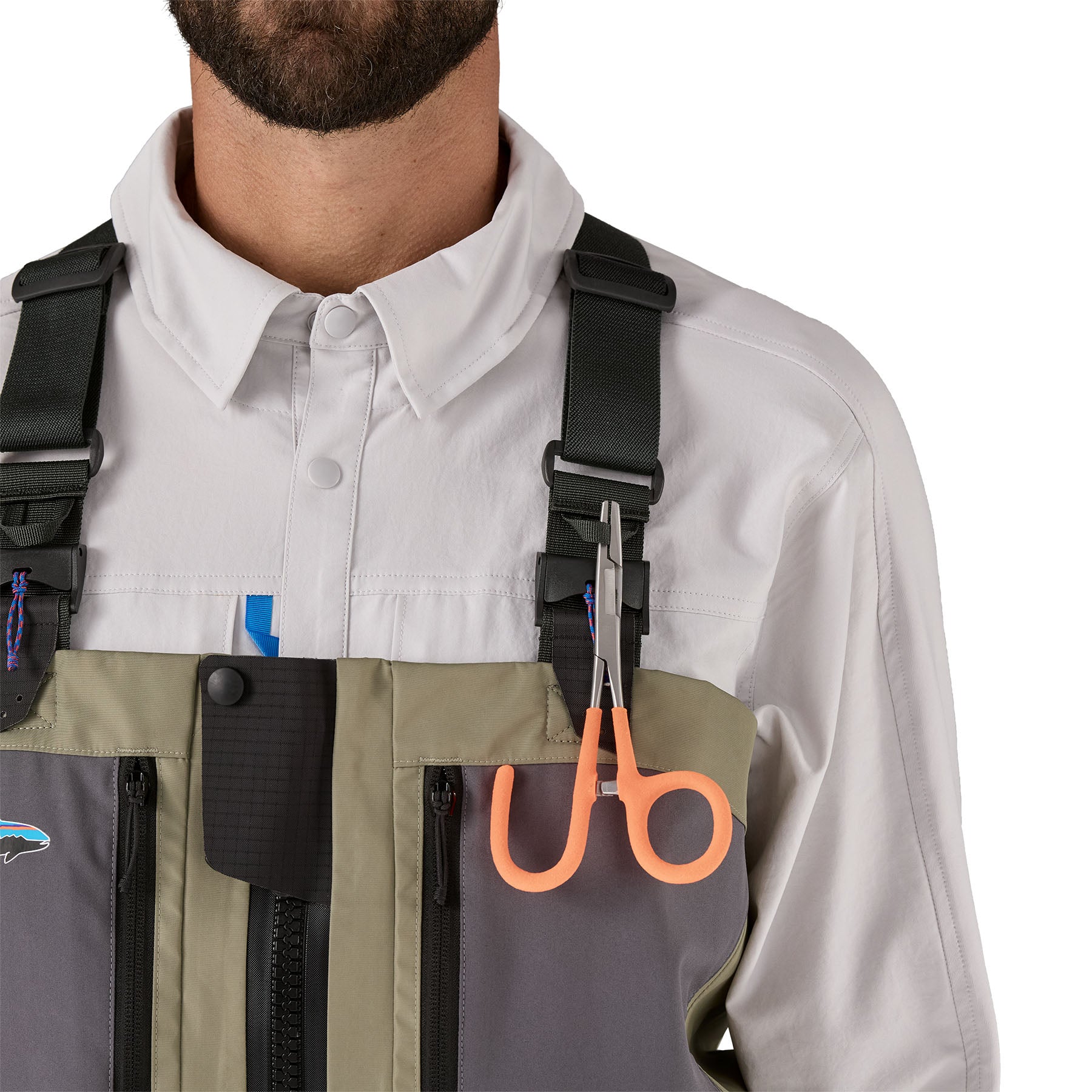 Patagonia Men's Swiftcurrent Traverse Zip-Front Waders River Rock Green Image 08