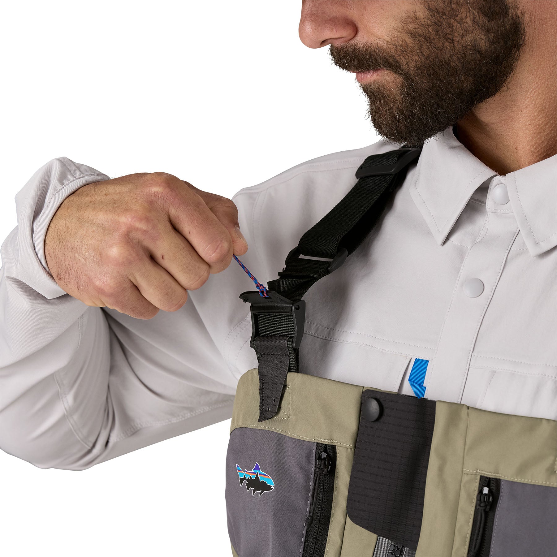Patagonia Men's Swiftcurrent Traverse Zip-Front Waders River Rock Green Image 10