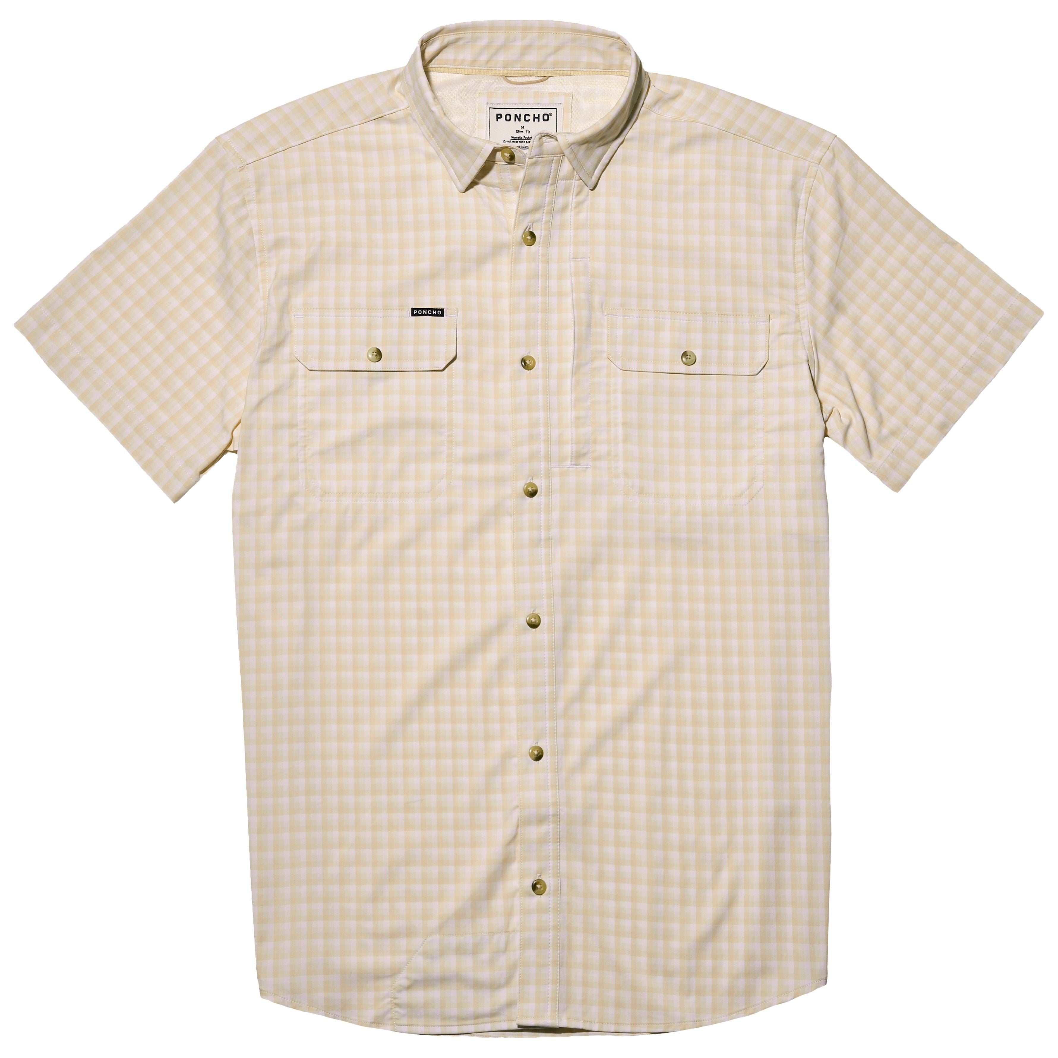 Poncho Men's The Roswell Peach Plaid Image 01