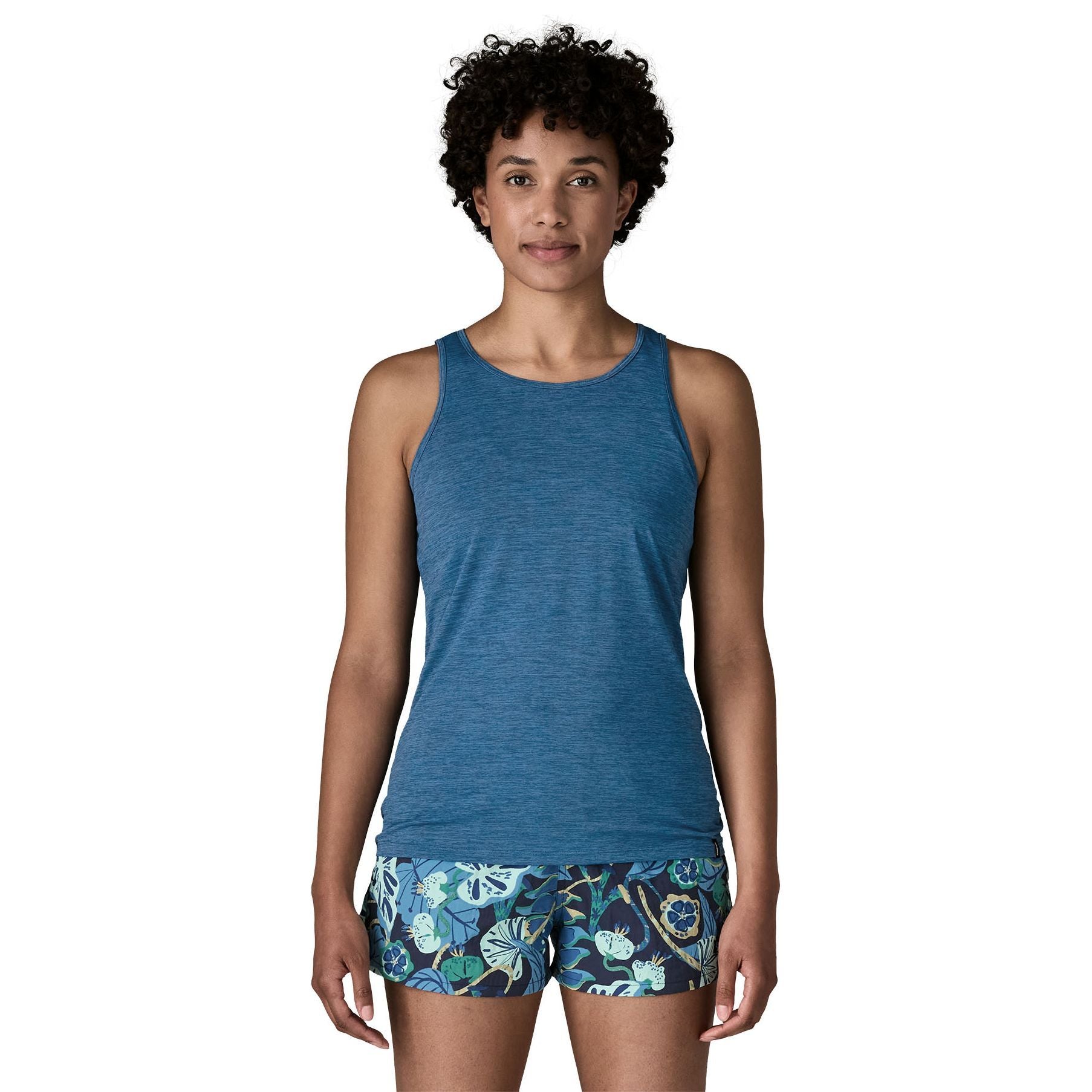 Patagonia Women's Capilene Cool Daily Tank Aquatic Blue - Light Aquatic Blue X-Dye Image 03