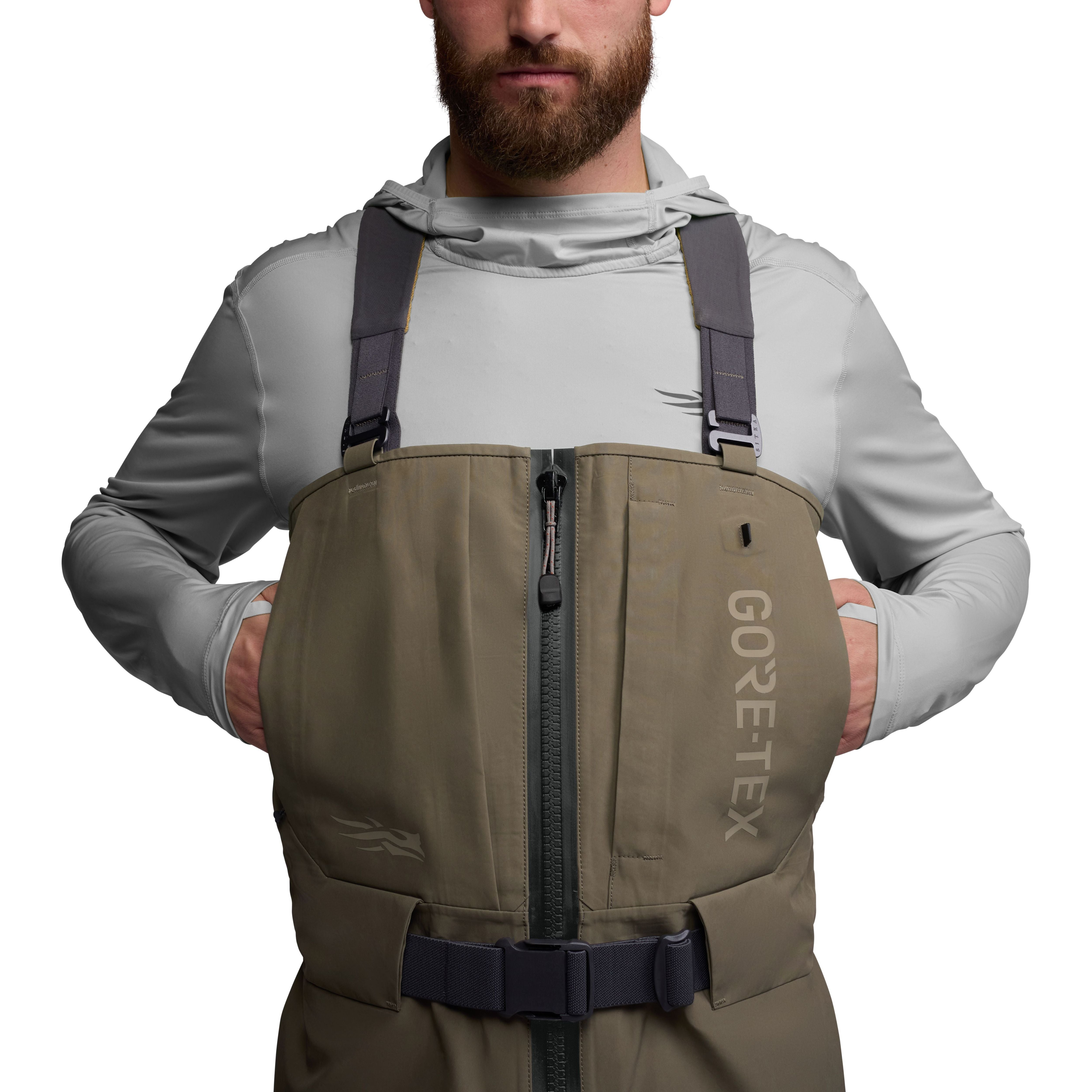 Sitka CrossCurrent Zip GTX Wader Bark Brown Image 05