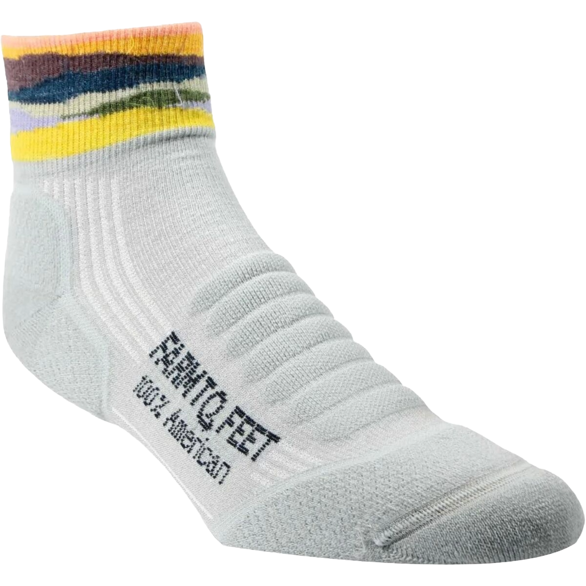 Farm to Feet American Trail Max Patch Light Targeted Cushion 1/4 Crew Sock